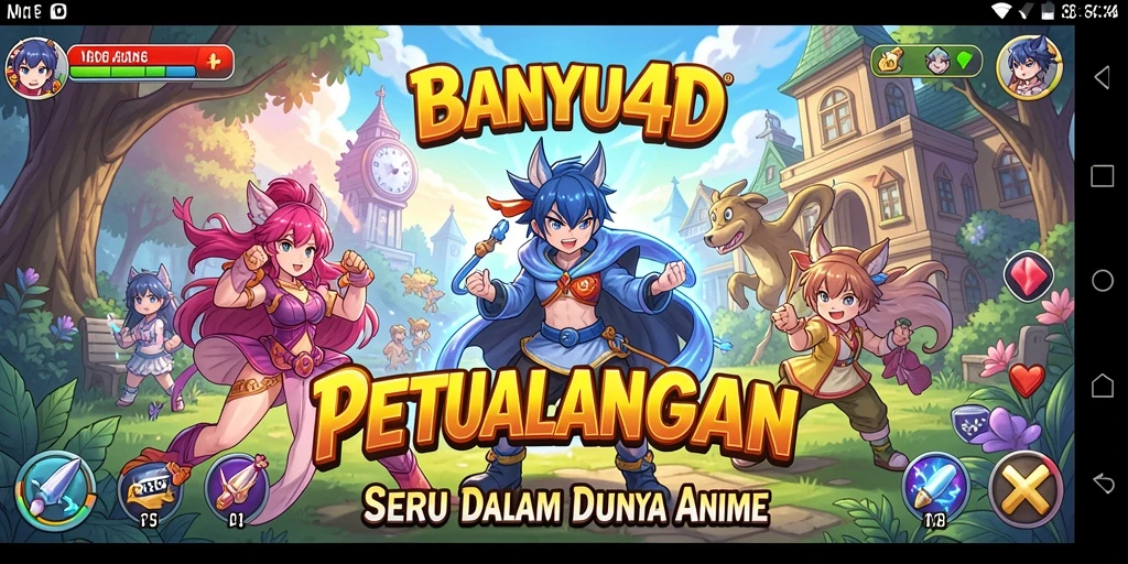 Tangkapan layar BANYU4D menampilkan pertarungan seru dalam dunia anime.