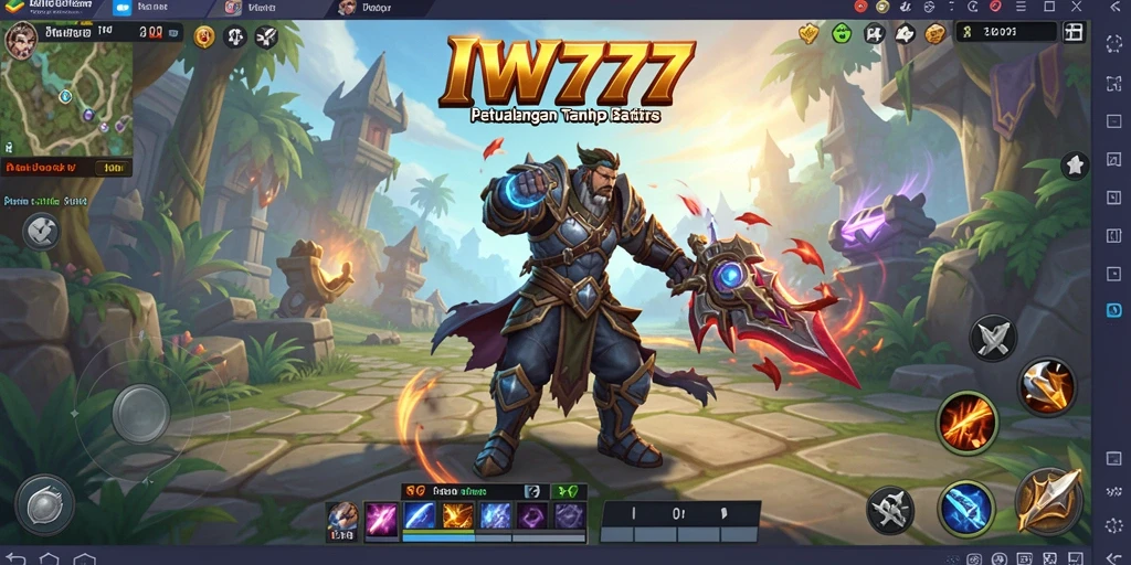 Tampilan gameplay IW777 yang mendebarkan dalam pertempuran ARPG.