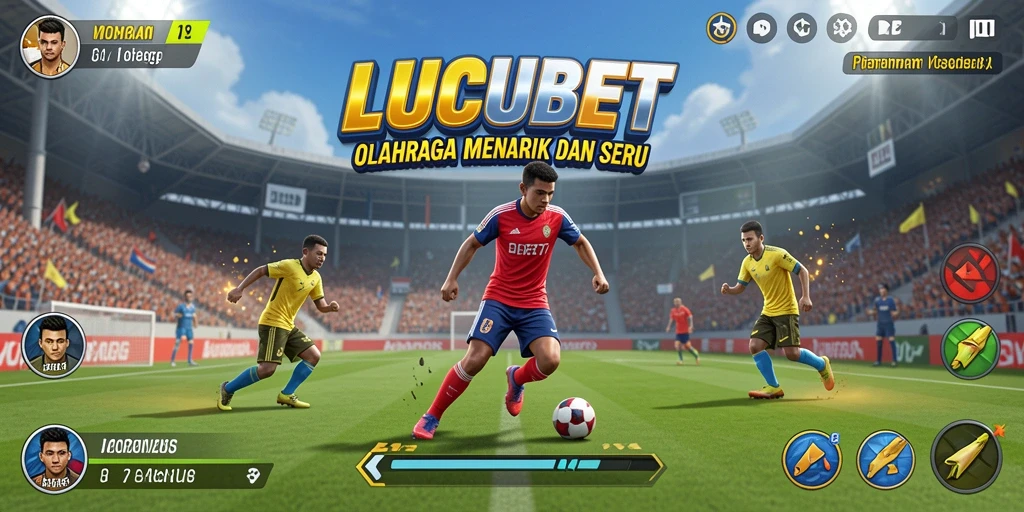 Tampilan gameplay LUCUBET menampilkan taruhan olahraga secara interaktif dan menarik.