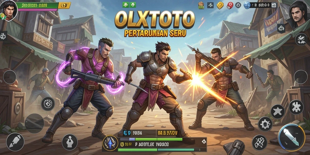 Gameplay seru OLXTOTO dalam pertarungan Battle Royale.