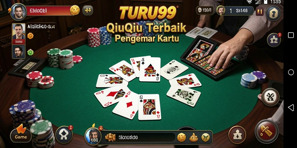 Tampilan gameplay QiuQiu yang menegangkan dan seru.