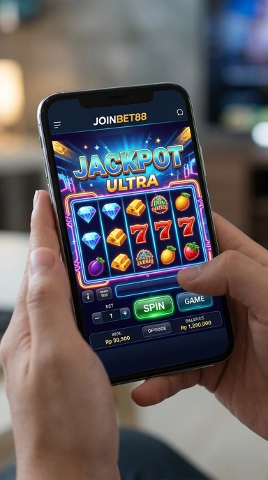 Tampilan antarmuka aplikasi joinbet88 yang user-friendly.